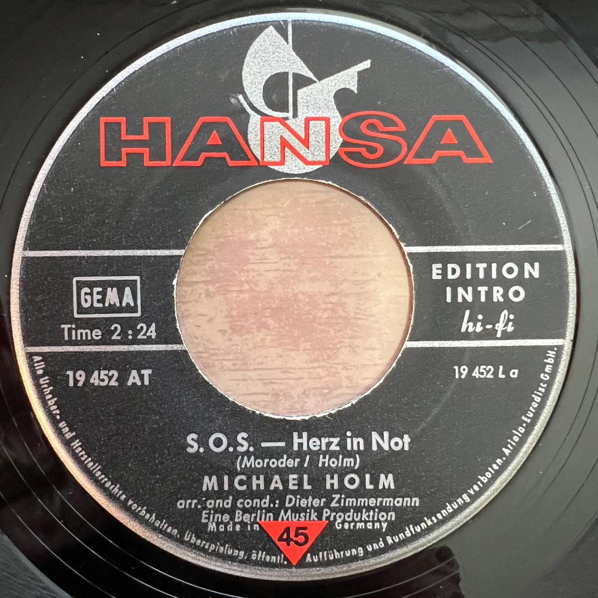 Michael Holm - S.O.S. Herz In Not / 1. D-Press. 1966 - (VG+/VG)
