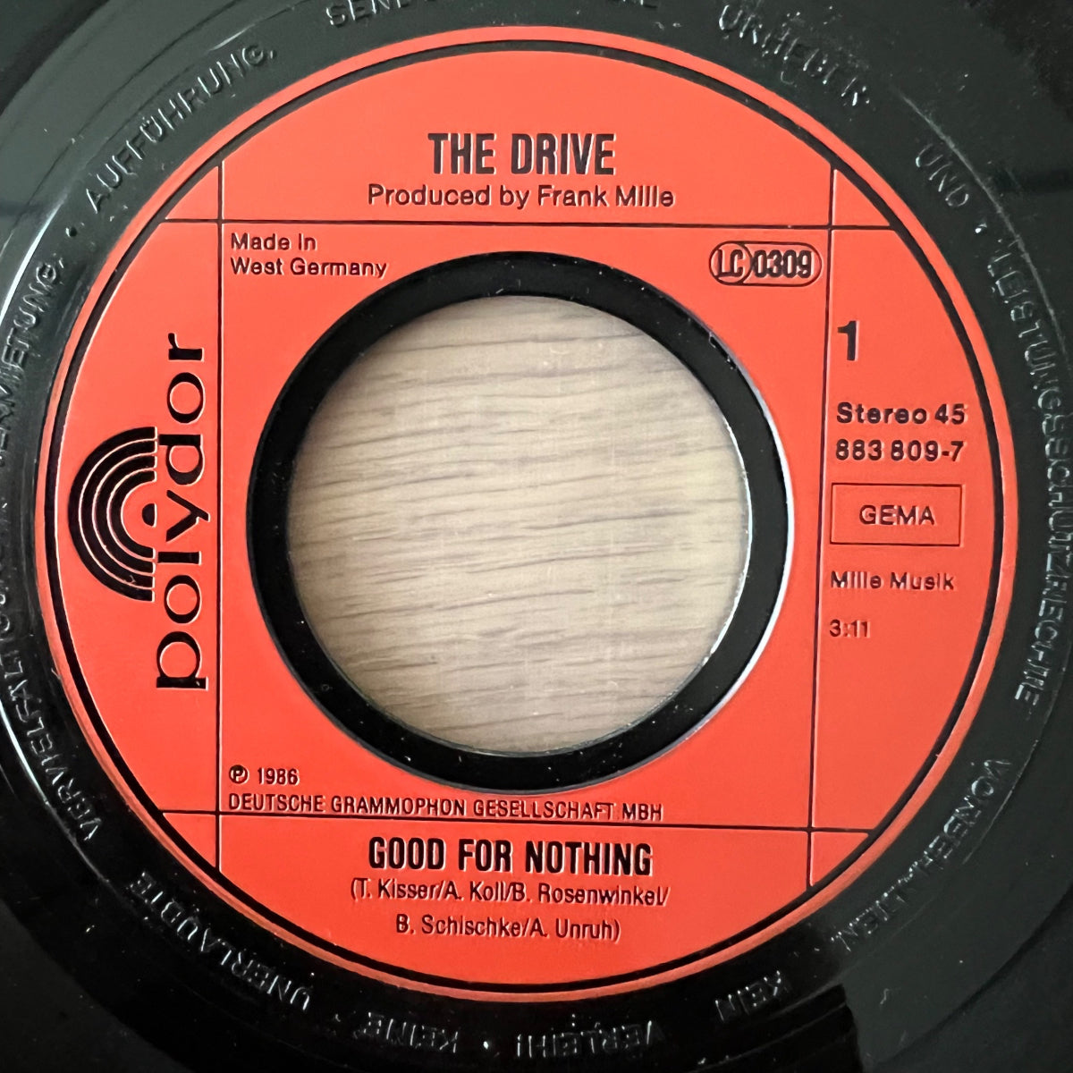 Drive - Good For Nothing - 1. D-Press. 1986 - (VG++/VG++)