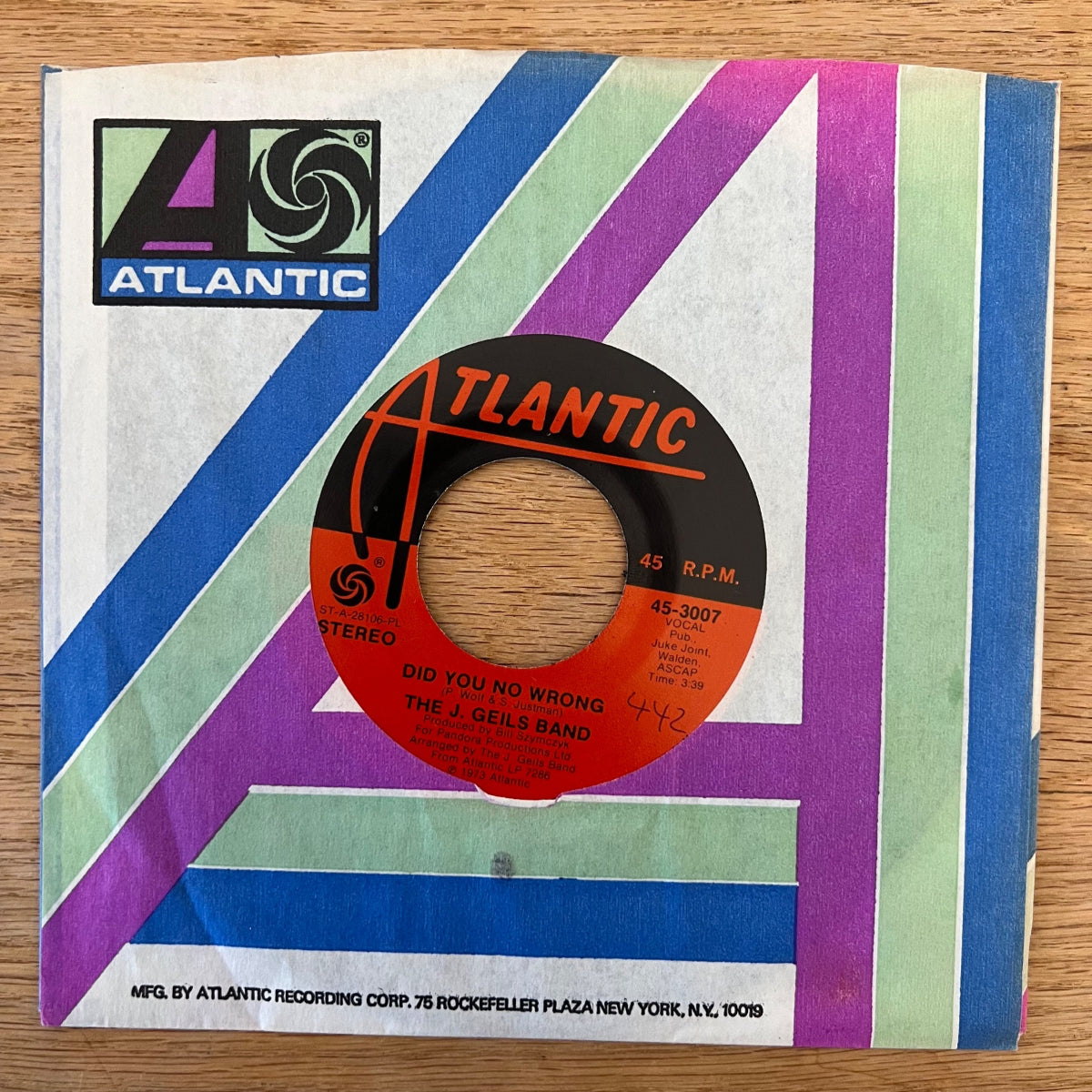 J. Geils Band - Did You No Wrong / 1. US-Press. 1973 - (M-/VG++)