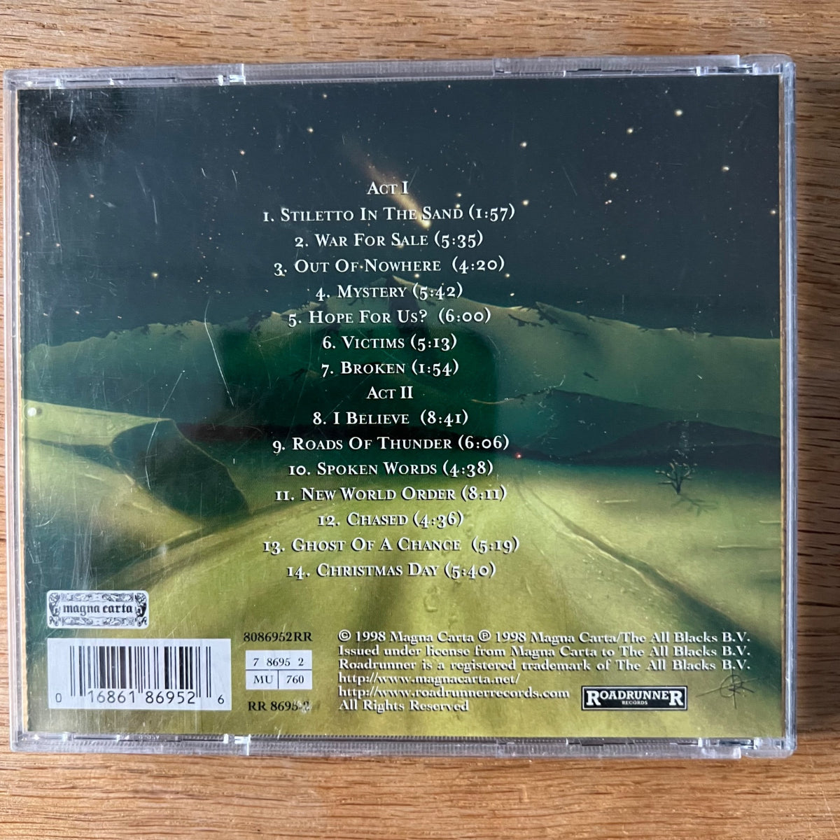 Shadow Gallery - Tyranny / CD - 1. EU-Press. 1998 - (M-/M-)