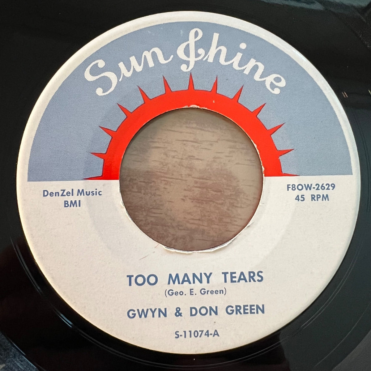 Gwyn & Don Green - Too Many Tears / 1. US-Press. 1955 - (M-/Neutral)