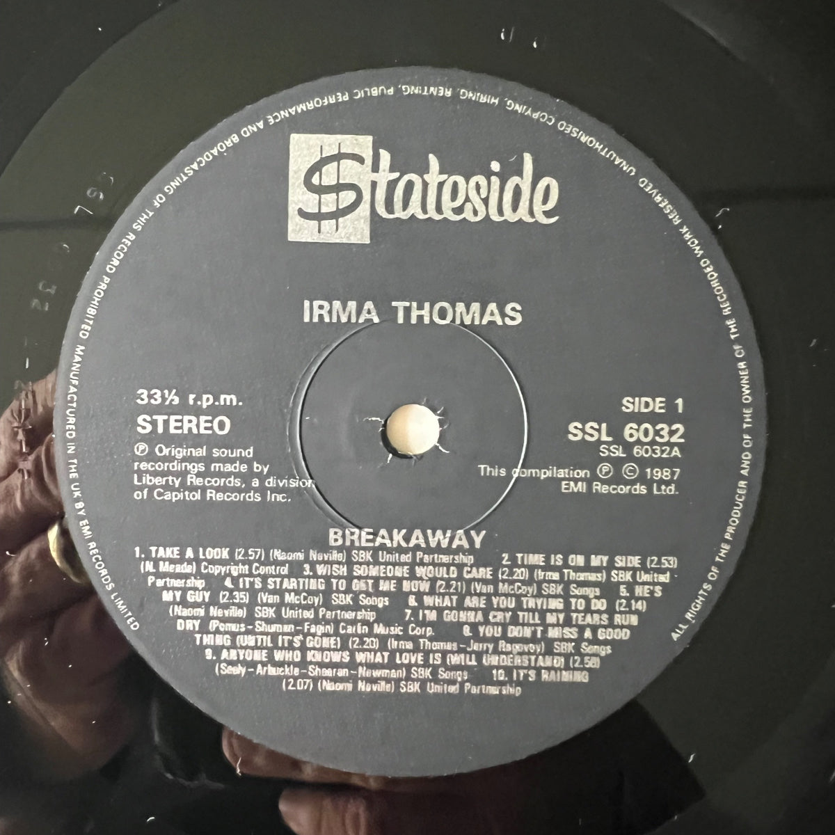 Irma Thomas - Breakaway / UK-Press. 1987 - (M-/M-)