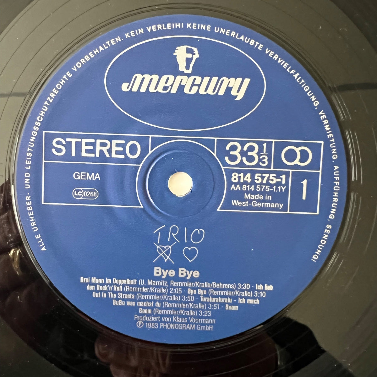 Trio - Bye Bye / D-Press. 1983 - (M-/M-)