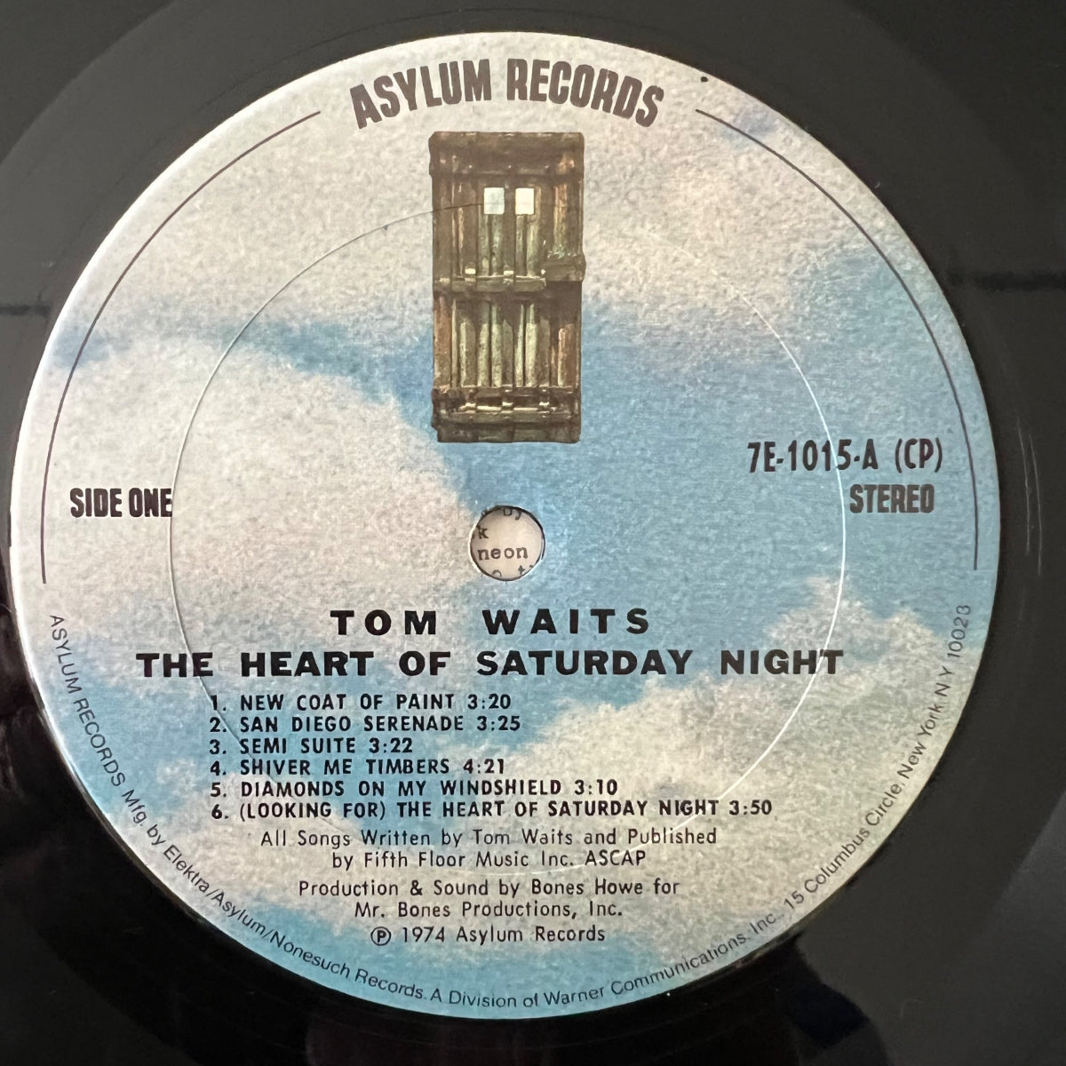 Tom Waits - The Heart Of Saturday Night / 1. US-Press. 1975 - (M-/VG++)