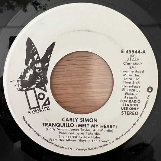 Carly Simon - Tranquillo / US-Promo 1978 - (M-/Neutral)