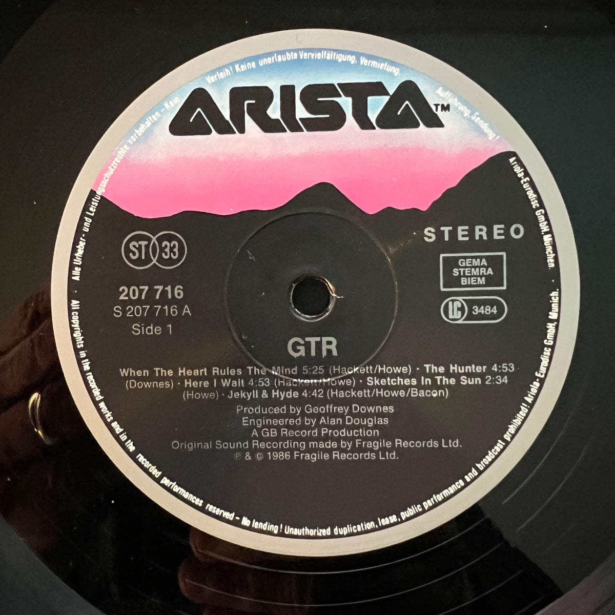 GTR - Same / 1st D-Press. 1986 - (VG++/VG++)