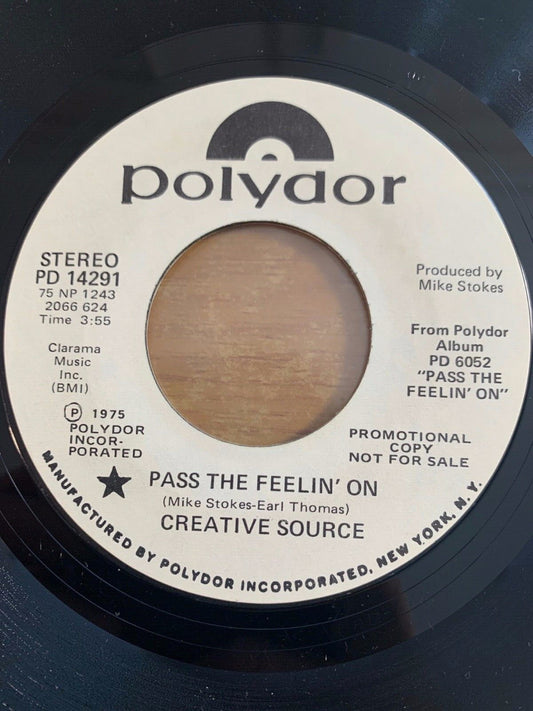 Creative Source - Pass The Feelin' On / US-Promo 1975 - (M-/Neutral)