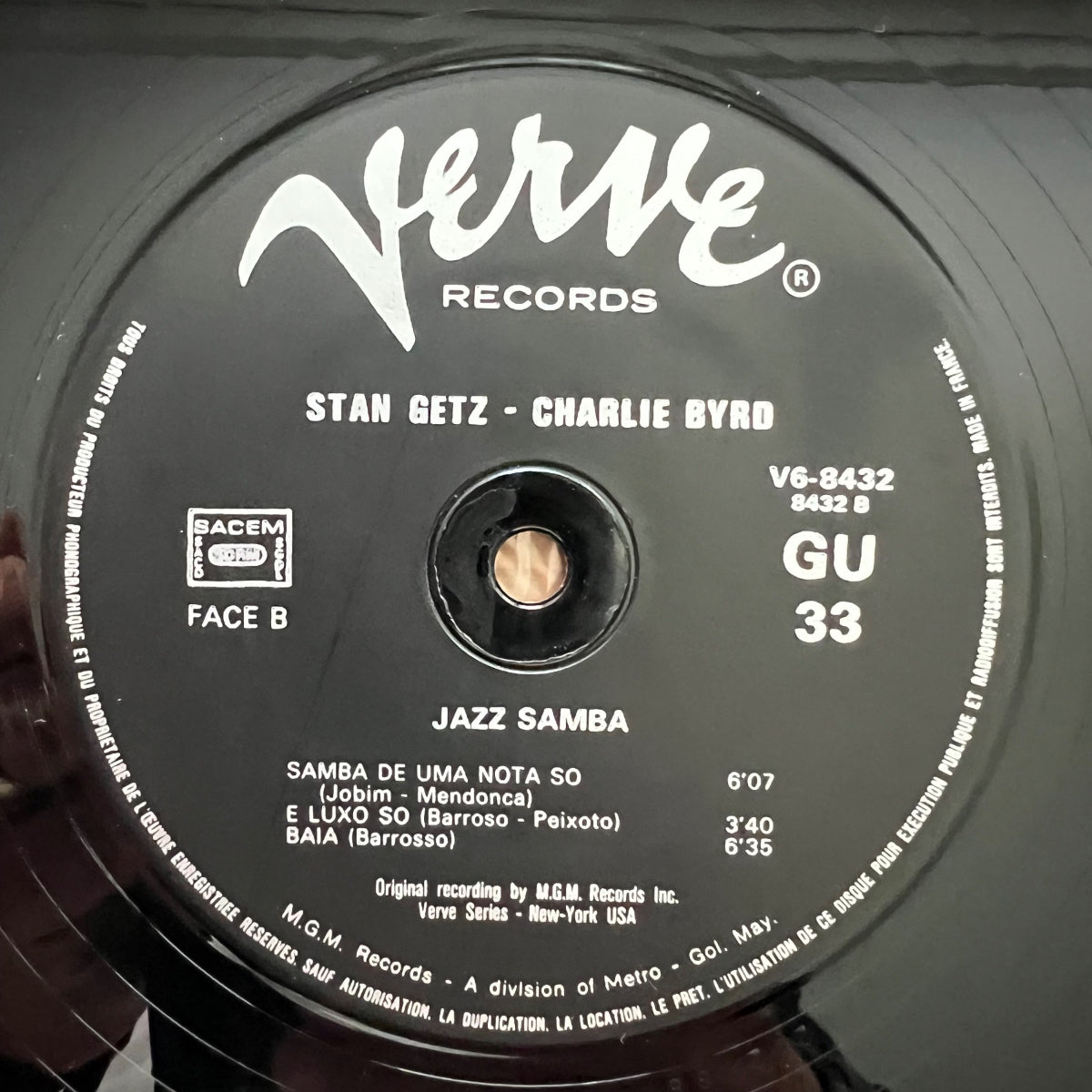 Stan Getz, Charlie Byrd - Jazz Samba / US-Press. RE von 1962