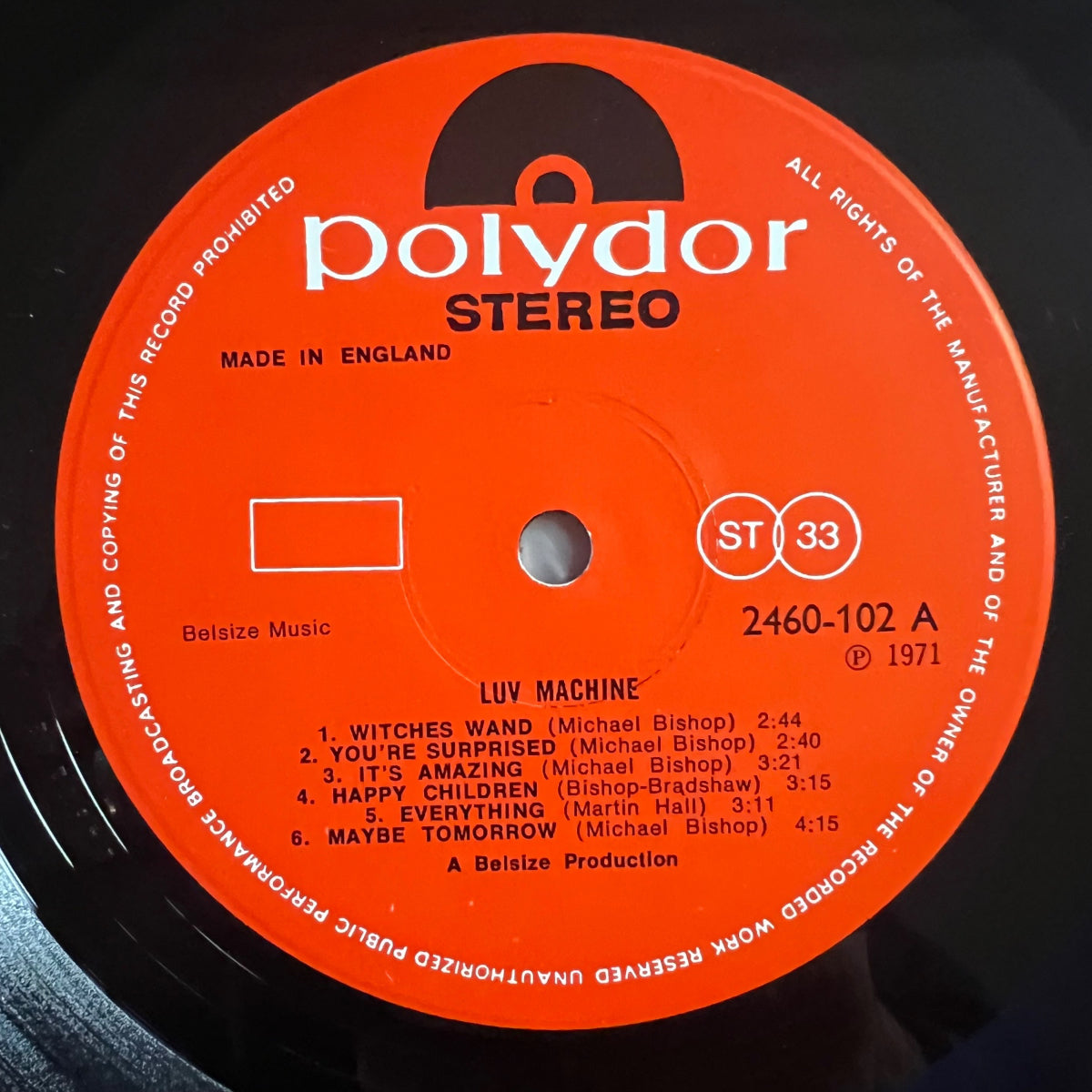 Luv Machine - Same / 1. UK-Press. 1971 - (M-/VG++)