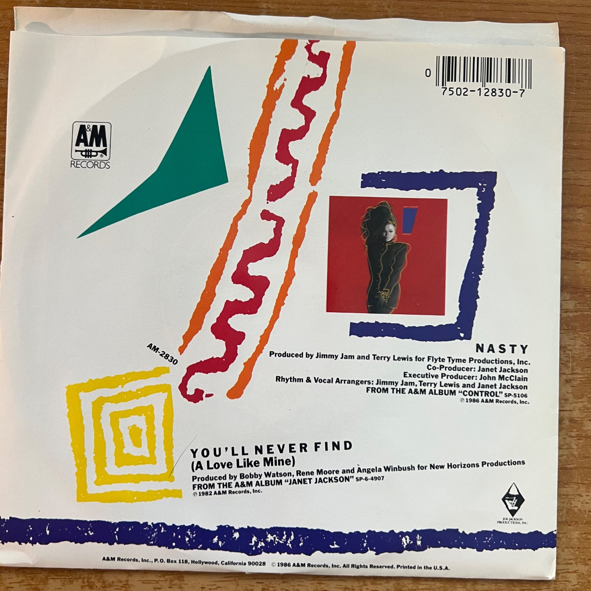 Janet Jackson - Nasty / 1. US-Press. 1986 - (M-/VG++)