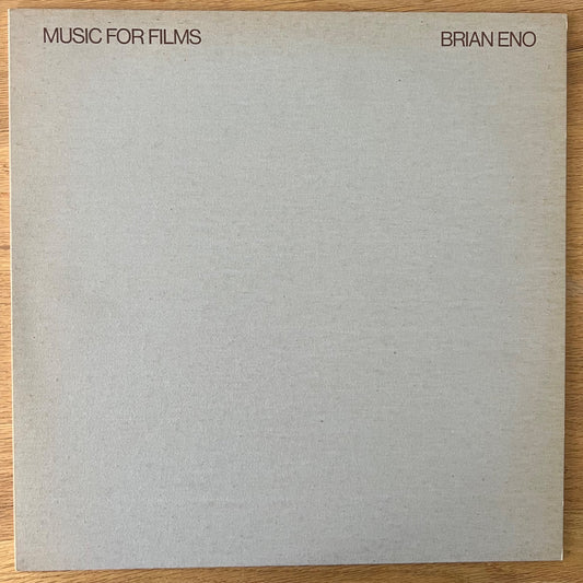 Brian Eno - Music For Films / 1st UK Press. 1978 - (M-/M-)