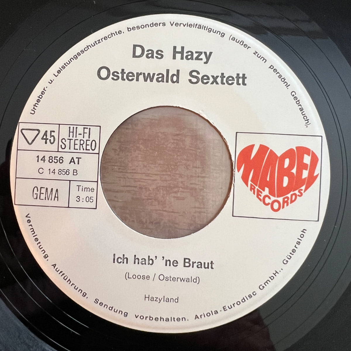 Hazy Osterwald Sextett - Bravo / 1. D-Press. 1971 - (M-/VG+)