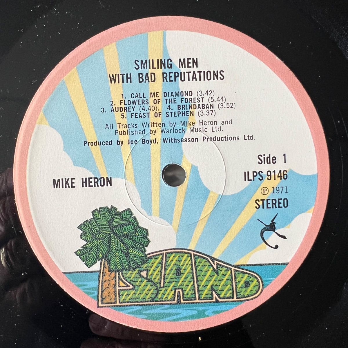 Mike Heron - Smiling Men With Bad Reputations / 1. UK-Press. 1971 - (M-/VG+)