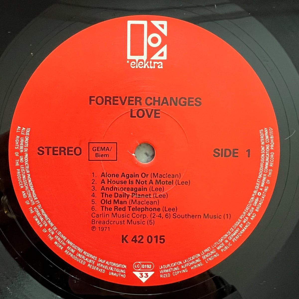 Love - Forever Changes / EU-Press. 198? - (M-/M-)