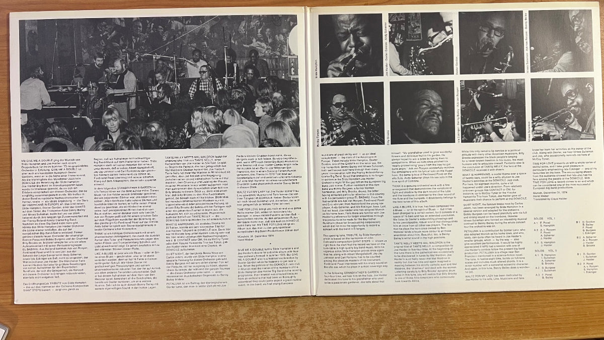 Slide Hampton, Joe Haider Orchestra - Give Me A Double / 2 LP - 1. D-Press. 1975 - (M-/VG++)