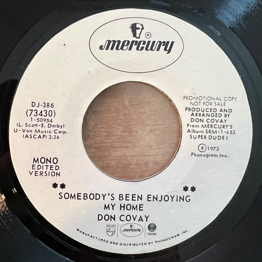 Don Covay - Somebody's Been Enjoying My Home / US-Promo 1973 - (M-/Neutral)