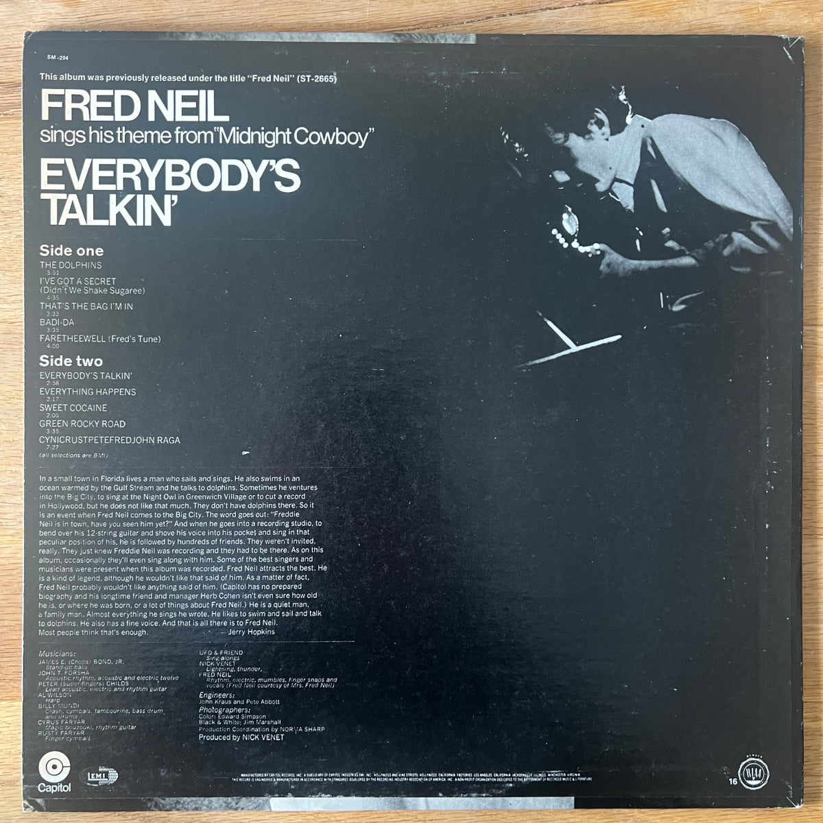 Fred Neil - Everybody's Talkin' U US-Press. 1973 - (M-/VG++)