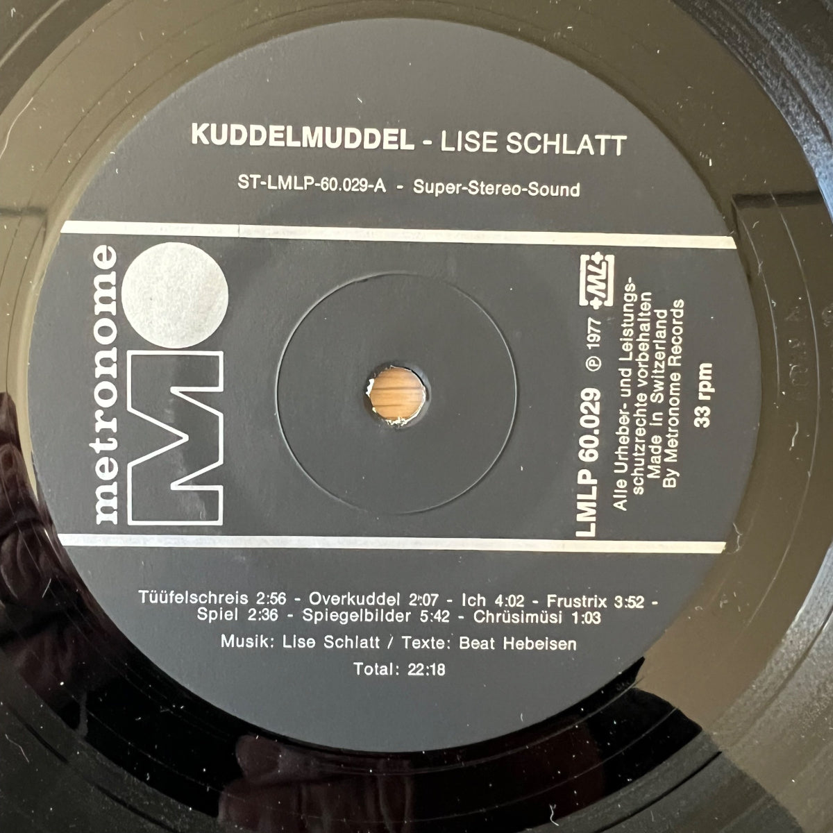 Lise Schlatt - Kuddelmuddel / 1. Swiss-Press. 1977 - (M-/VG++)