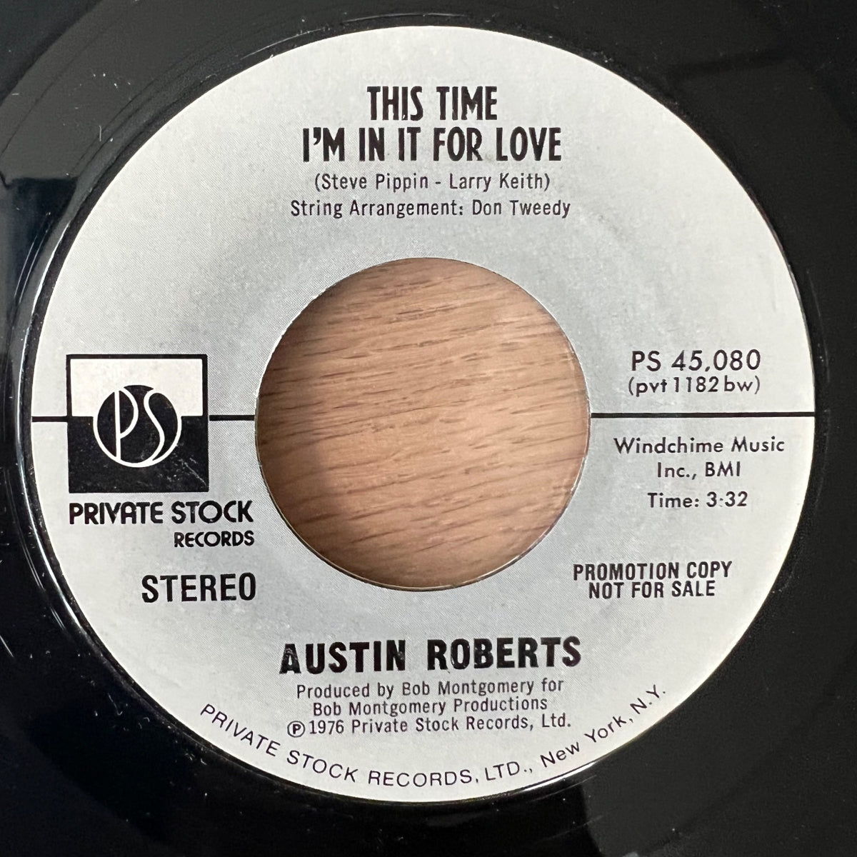 Austin Roberts - This Time I'm In It For Love / US-Promo 1976 - (VG++/Neutral)