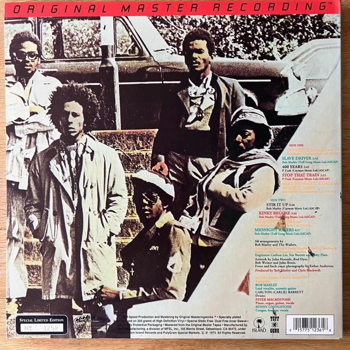 Bob Marley & The Wailers - Catch A Fire / Audioph. MFSL 1995 - (Mint)