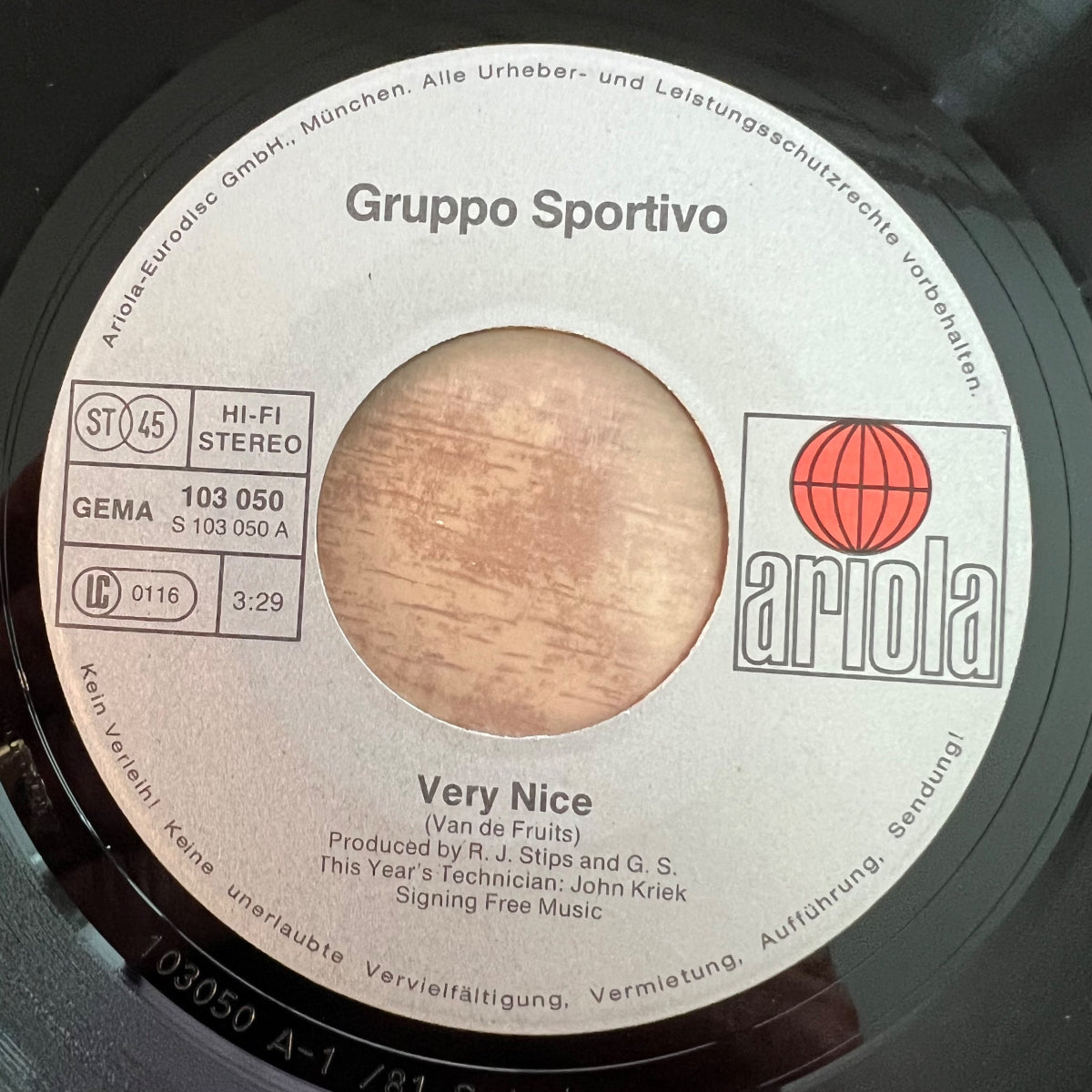 Gruppo Sportivo - Very Nice / 1. D-Press. 1981 - (M-/VG+)