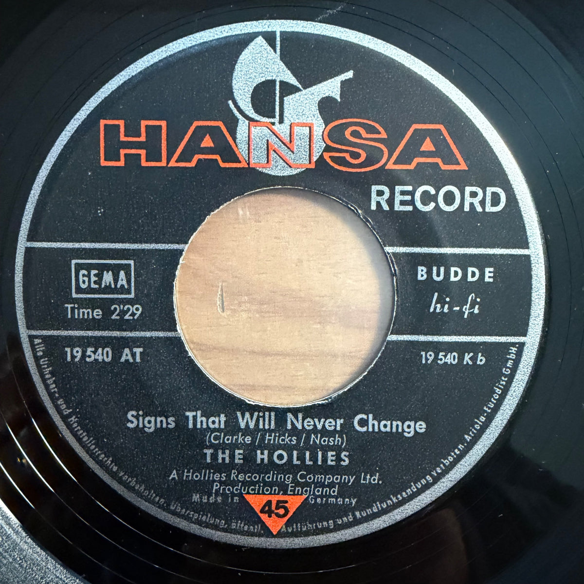 Hollies - Carrie Anne / 1. D-Press. 1967 - (VG++/VG+)