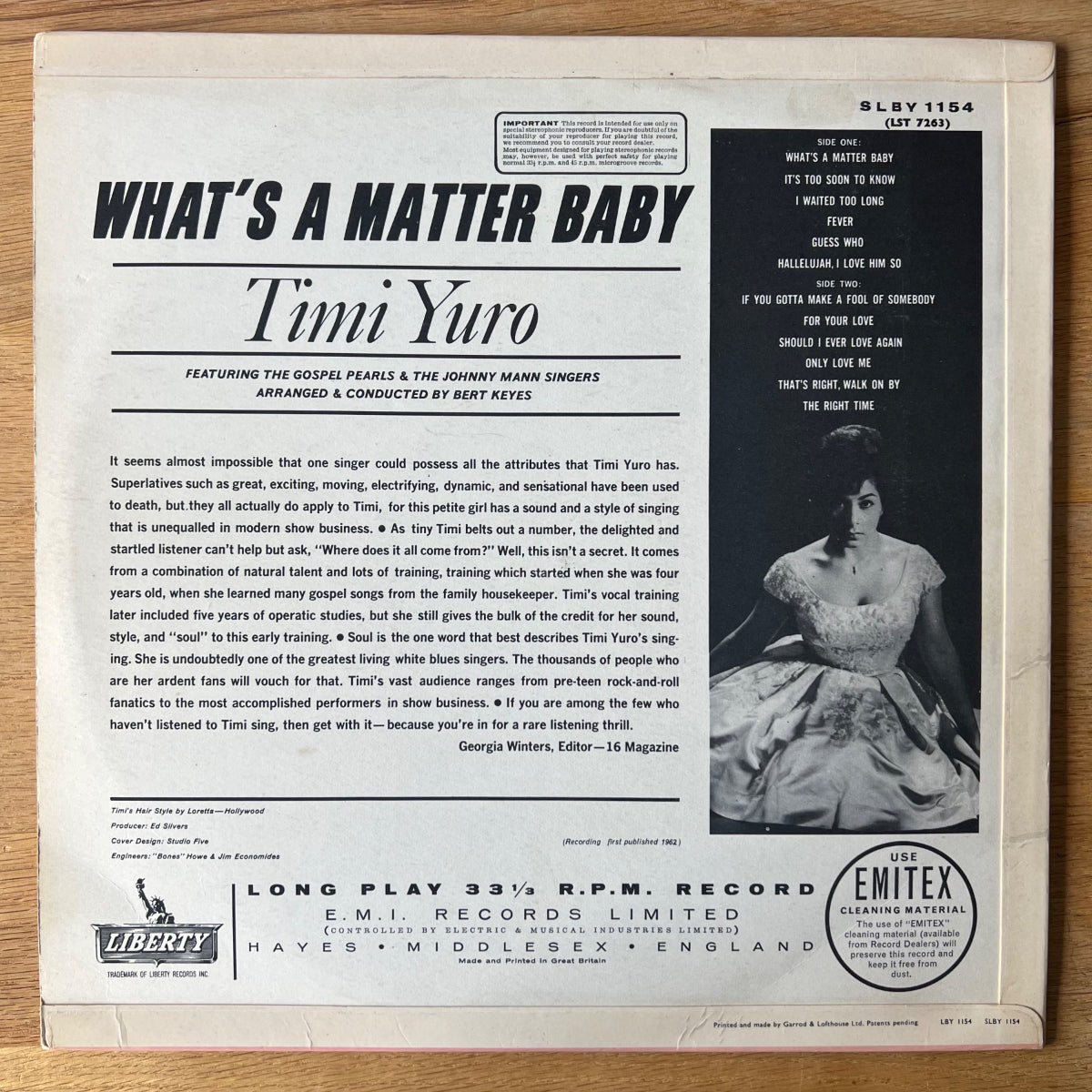 Timi Yuro - What's A Matter Baby / 1. UK-Press. 1962 - (M-/VG++)