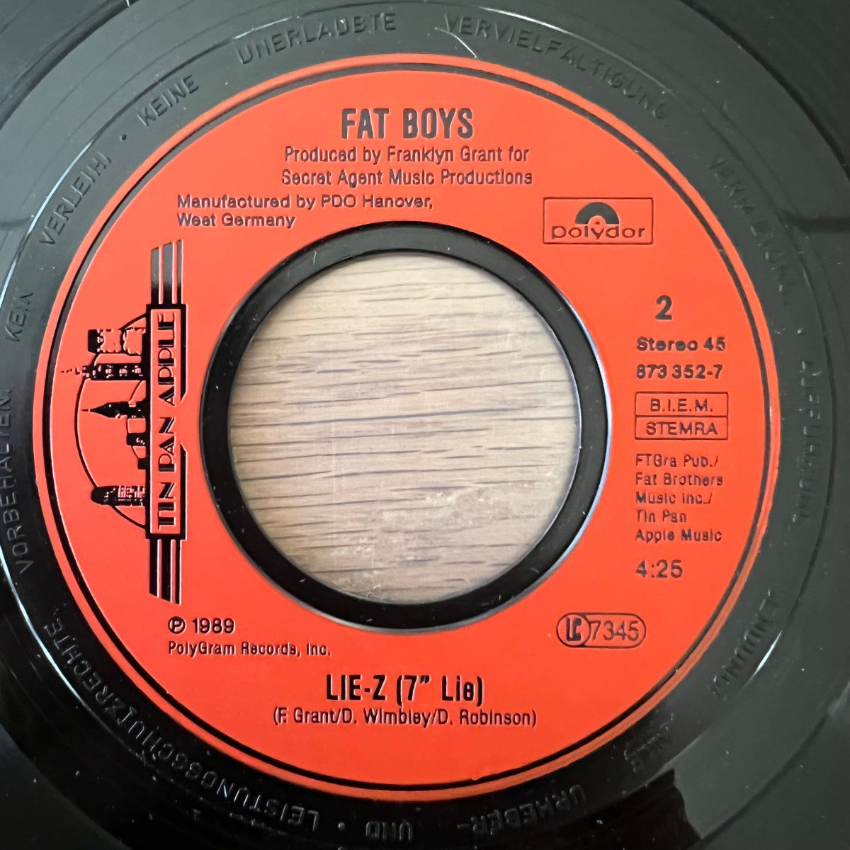 Fat Boys - If It Ain't One Thing It's Anuddah / 1. D-Press. 1989 - (VG+/VG+)