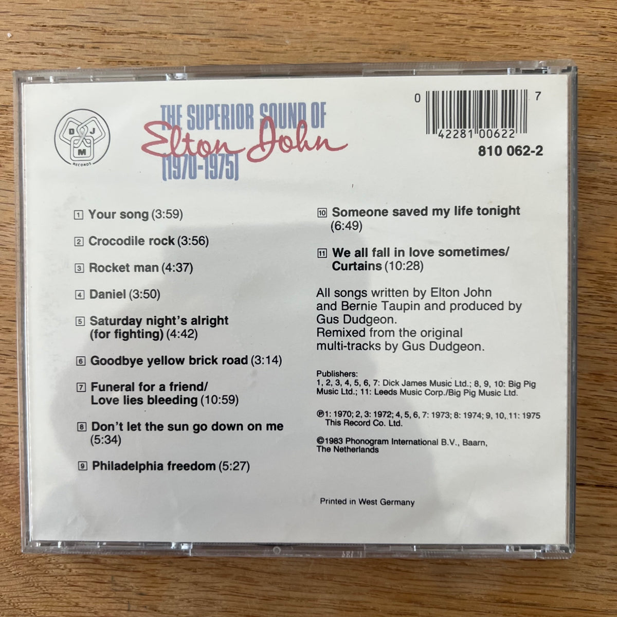 Elton John - The Superior Sound Of.. / CD - 1. D-Press. 1983 - (M-/M-)