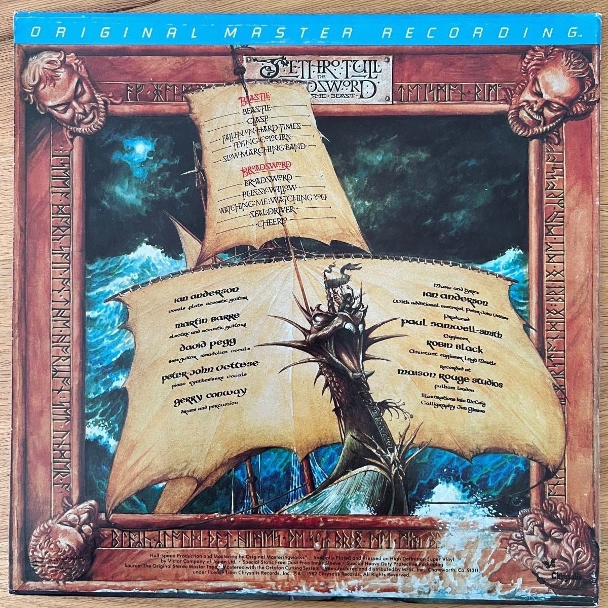 Jethro Tull - The Broadsword And The Beast / Audiophile MFSL 1982 - (M-/M-)
