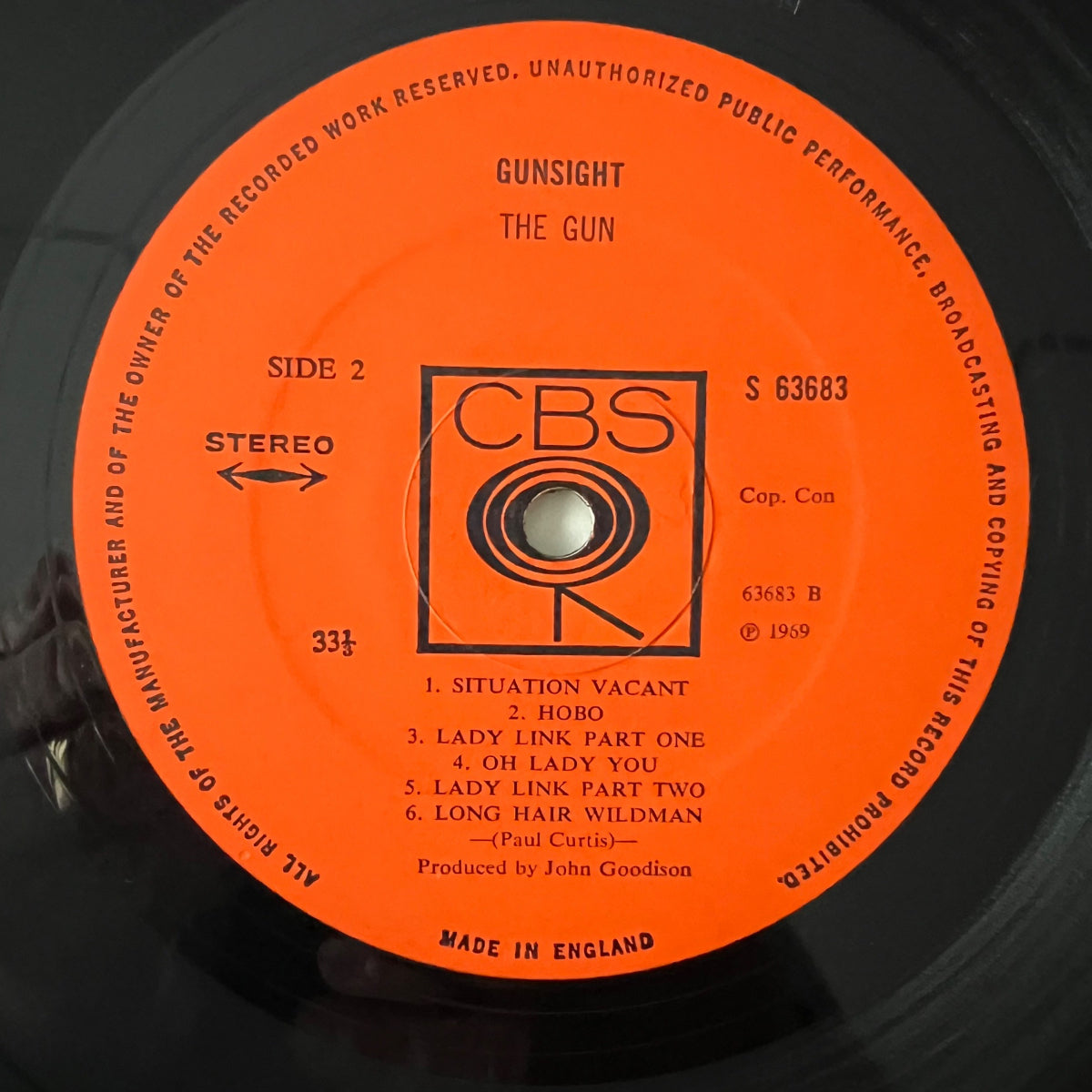 Gun - Gun Sight / 1. UK-Press. 1969 - (M-/M-)