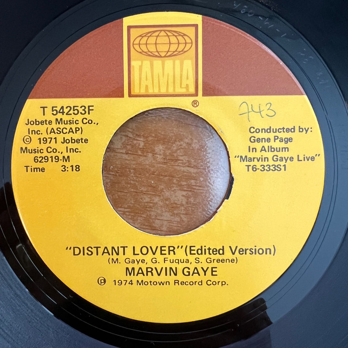 Marvin Gaye - Distant Lover (Live) / 1. US-Press. 1974 - (M-/Neutral)