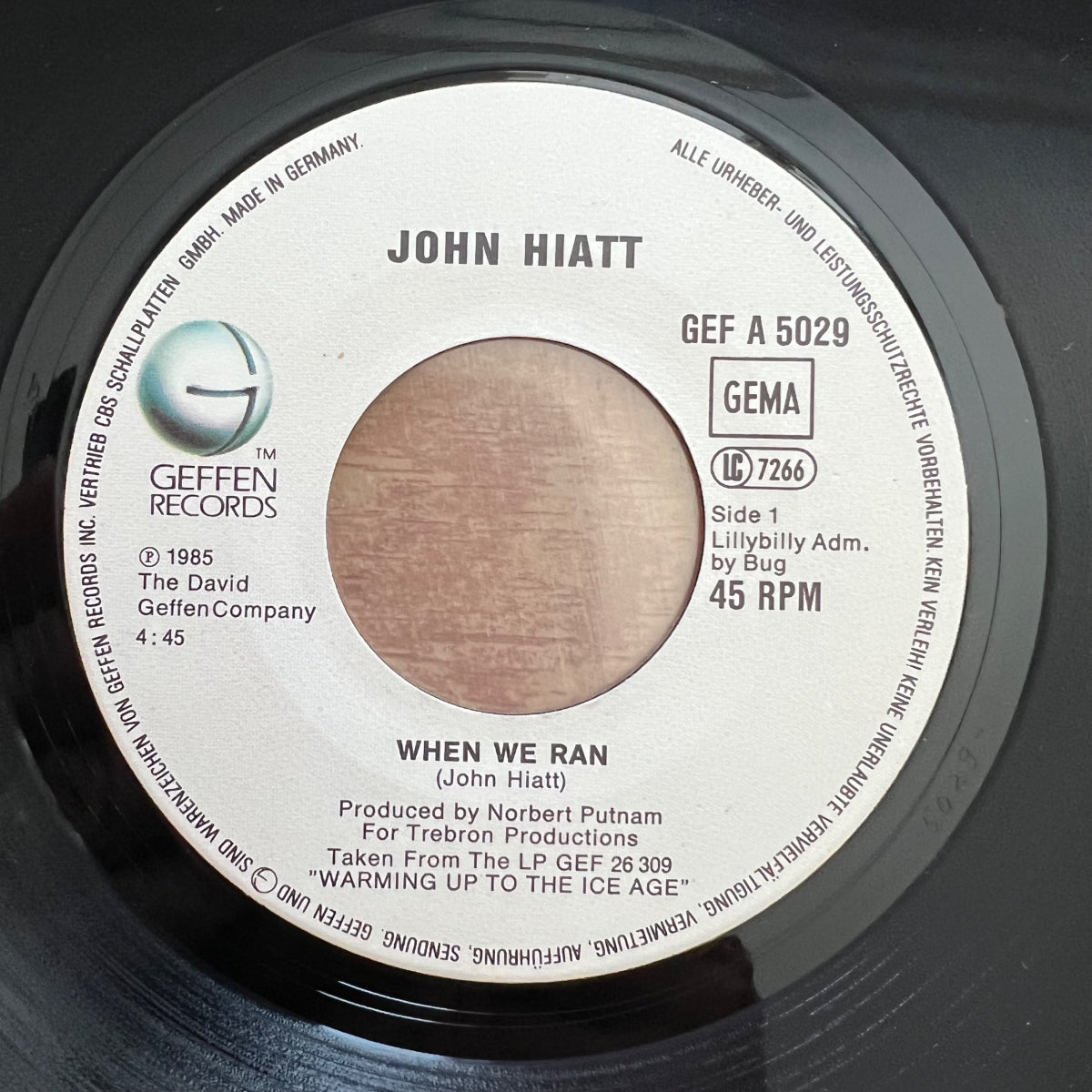 John Hiatt - When We Ran / 1. D-Press. 1985 - (M-/VG++)