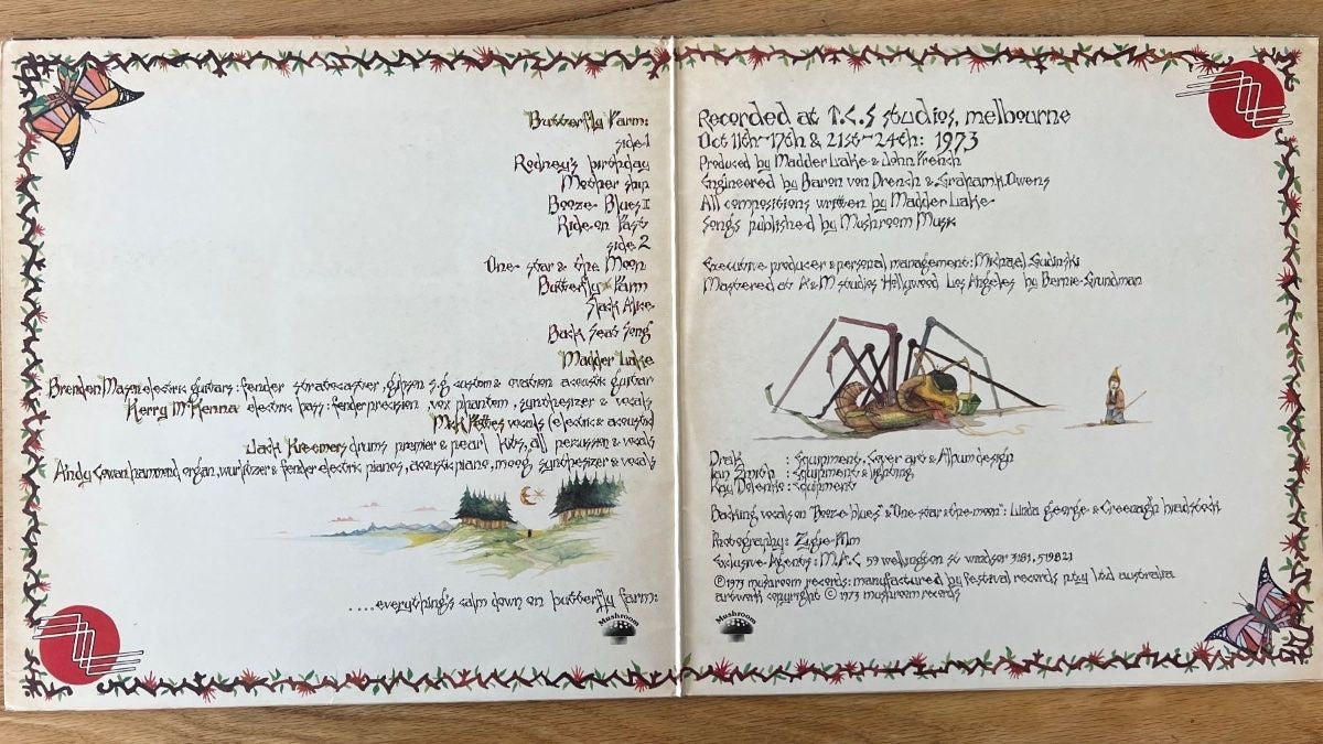 Madder Lake - Butterfly Farm / 1. Australia-Press. 1974 - (M-/VG++)