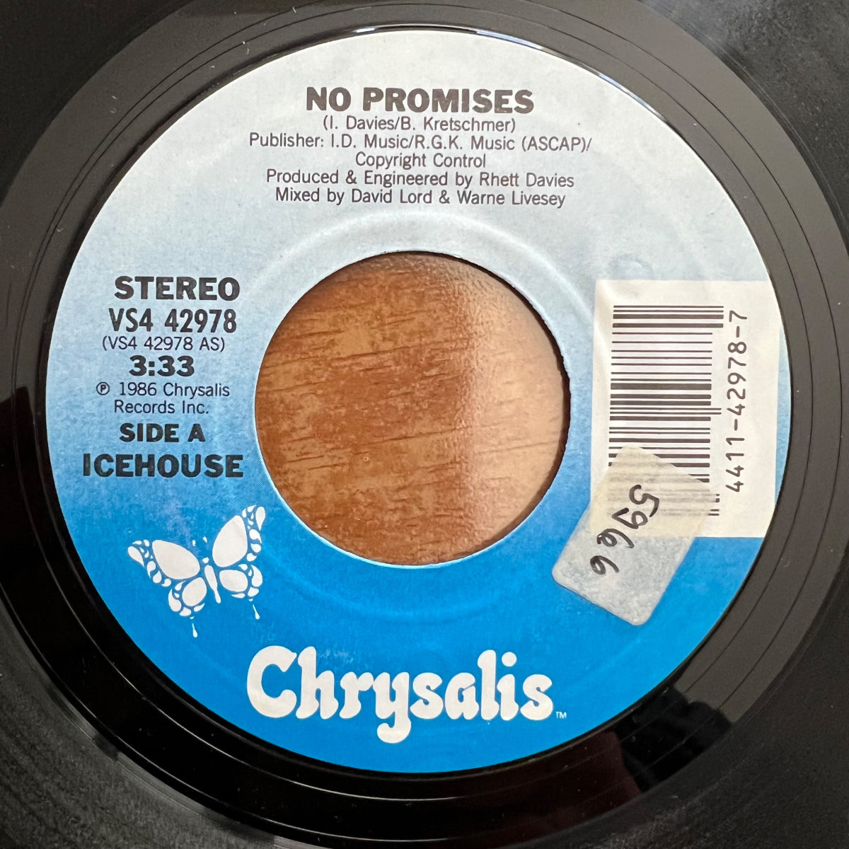 Icehouse - No Promises / 1. US-Press. 1986 - (M-/M-)