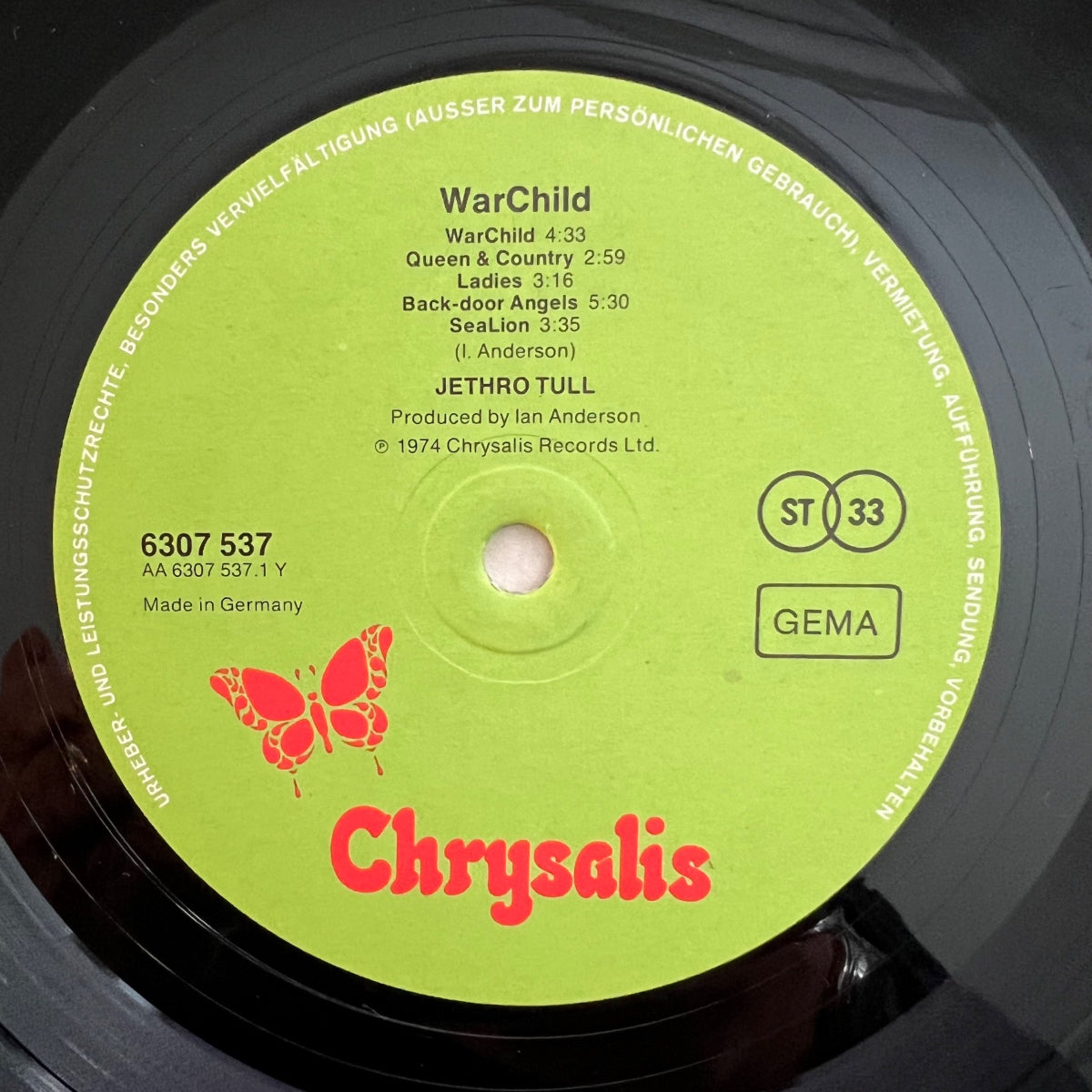 Jethro Tull - War Child / 1. D-Press. 1974 - (VG++/VG++)