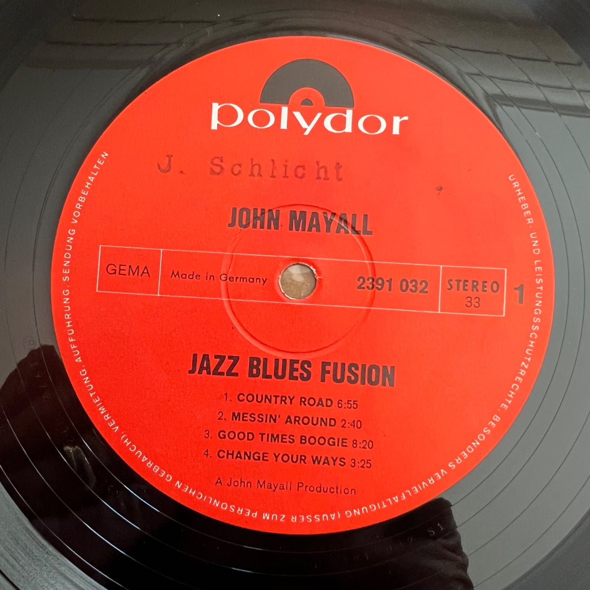 John Mayall - Jazz Blues Fusion / 1. D-Press. 1972 - (VG++/VG++)