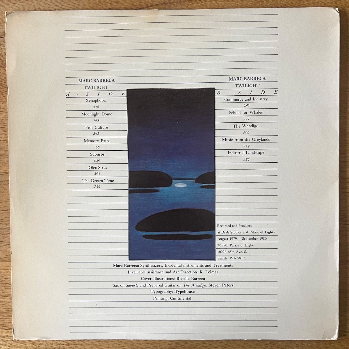 Marc Barreca - Twilight / 1. US-Press. 1980 - (VG++/VG+)