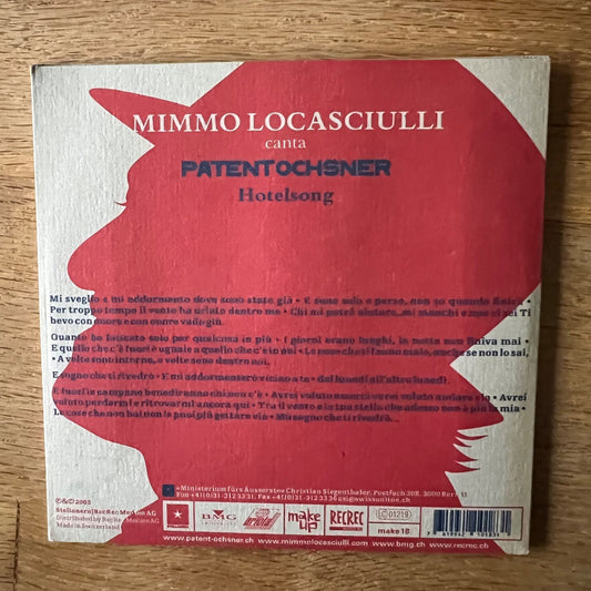 Patent Ochsner, Mimmo Locasciulli - Natalina, Hotelsong / CD-Single - 1. Swiss-Press. 2003 - (M-/M-)