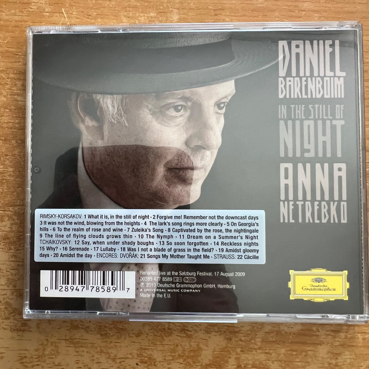 Anna Netrebko, Daniel Barenboim - In The Still Of Night / CD - 1. EU-Press. 2010 - (M-/M-)