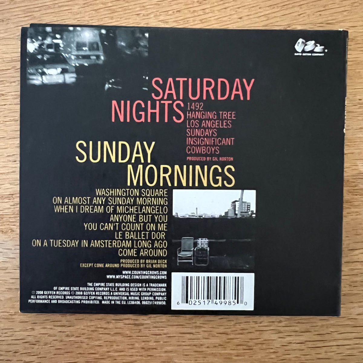 Counting Crows - Saturday Nights &amp; Sunday Mornings / CD - Gatefold Card Sleeve - EU-Press. 2008 - (M-/M-)