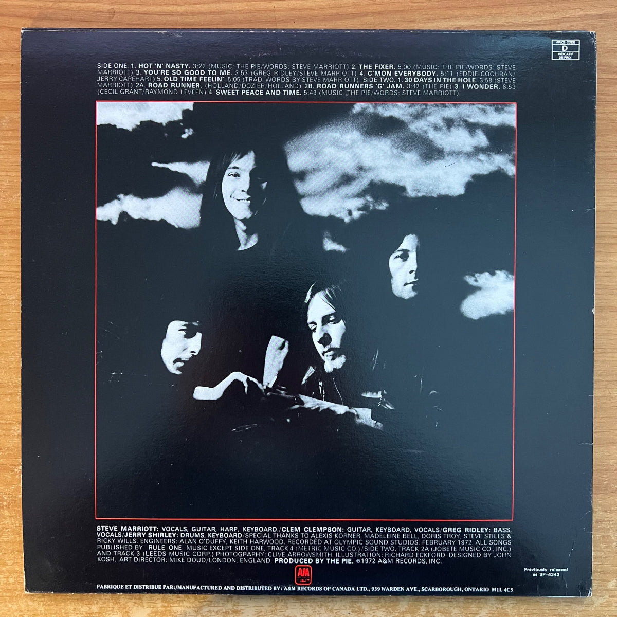 Humble Pie - Smokin' / Presse canadienne. RE - (M-/VG++)