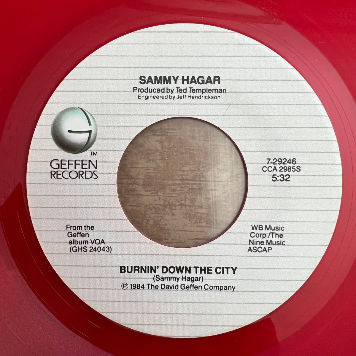 Sammy Hagar - Two Sides Of Love / 1. US-Press. 1984 - Red Vinyl - (M-/VG++)