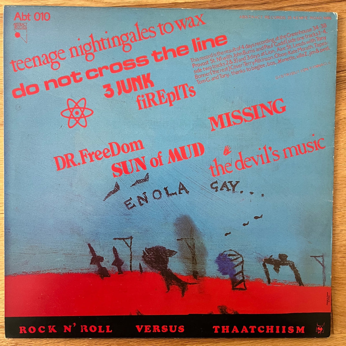 Three Johns - Atom Drum Bop / 1. UK-Press. 1984 - (M-/VG++)