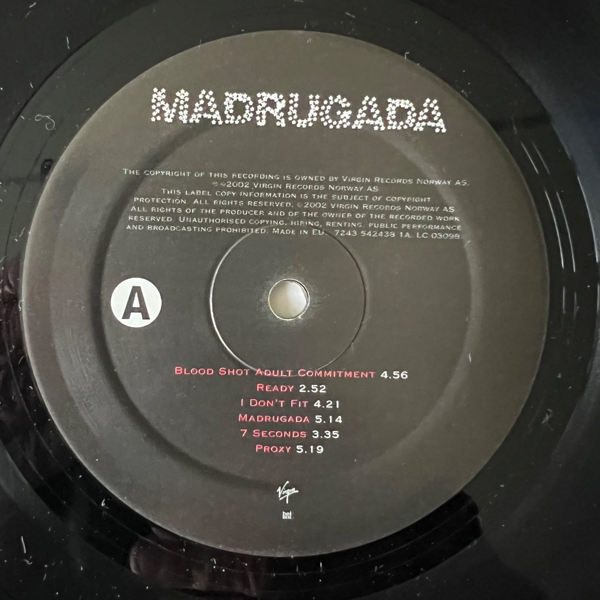 Madrugada - Grit / 1. EU Press. 2002 - (VG++/VG++)