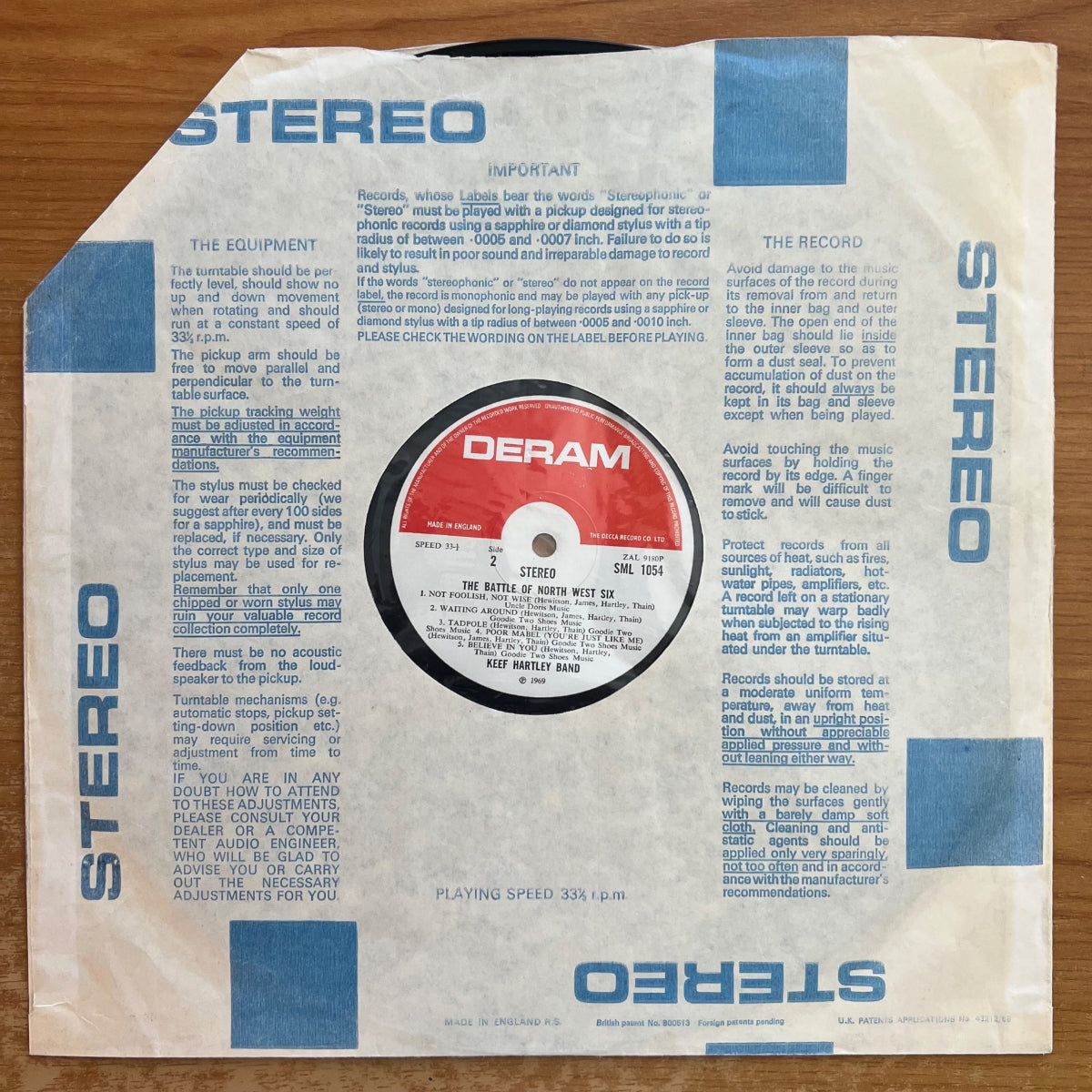 Keef Hartley Band - The Battle Of North West Six / 1. UK-Press. 1969 - (VG++/VG++)
