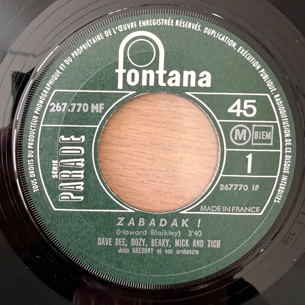 Dave Dee, Doizy, Beaky, Mick & Tich -Zabadak / 1. France-Press. 1967 - (VG++/VG)