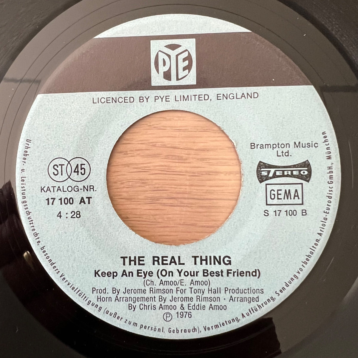 Real Thing - You To Me Are Everything / 1. D-Press. 1976 - (VG+/VG)