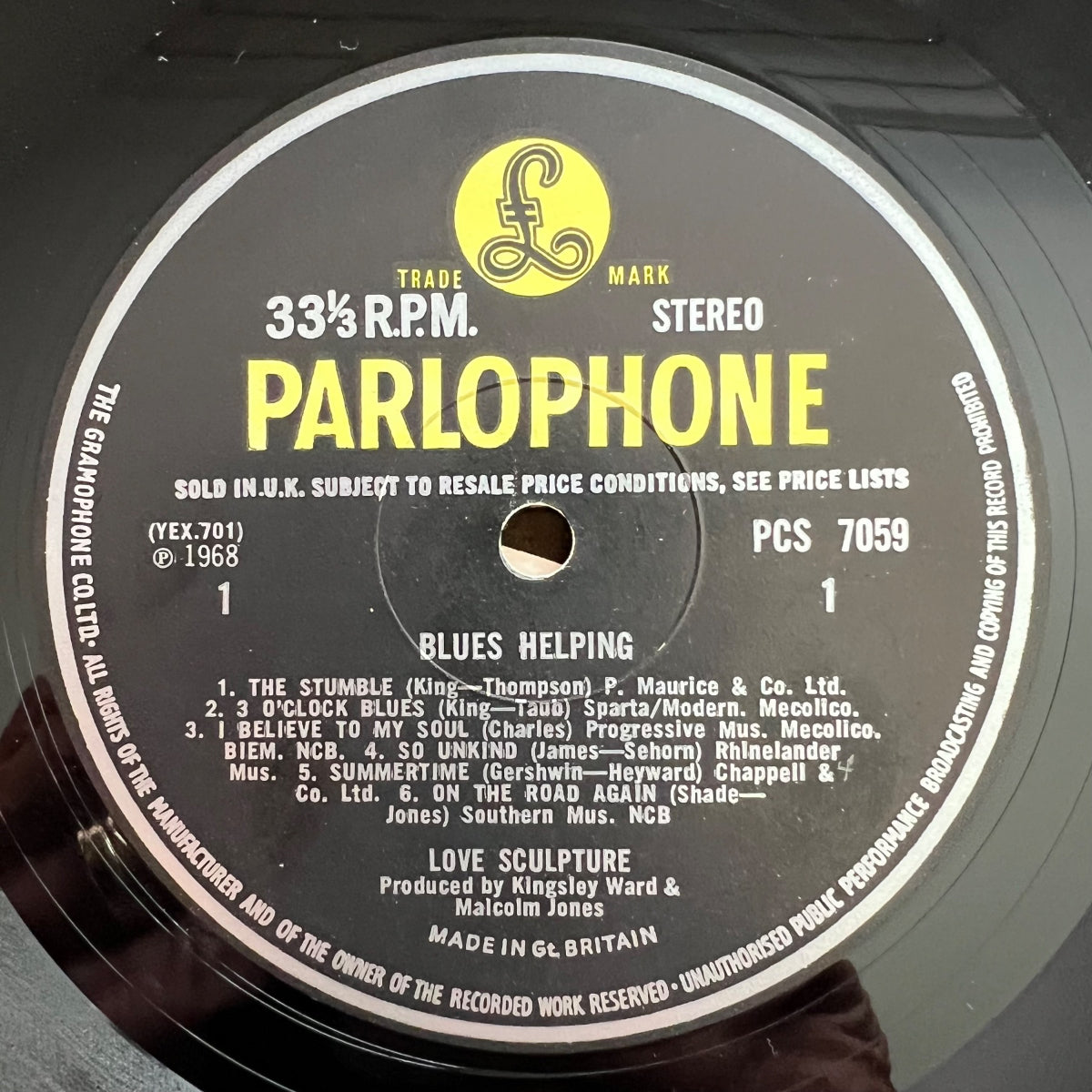 Love Sculpture - Blues Helping / 1. UK-Press. 1968 - (M-/VG++)