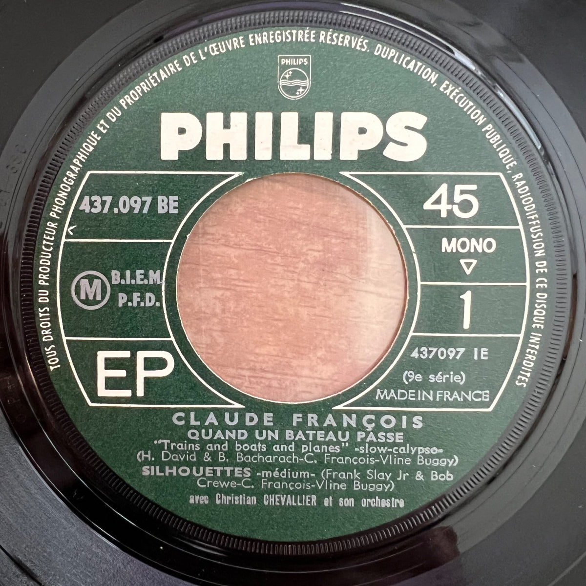 Claude François - Quand Un Beau Passe / 7"EP - 1. France 1965 - (VG+/VG+)